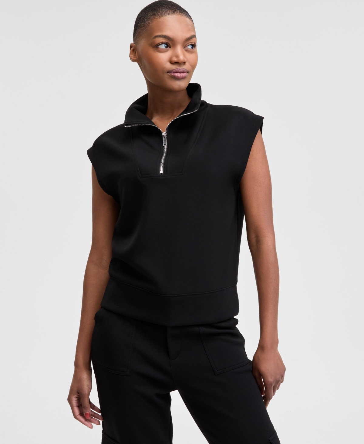 Women's Scuba Cargo Joggers, Created for Macy's - Black