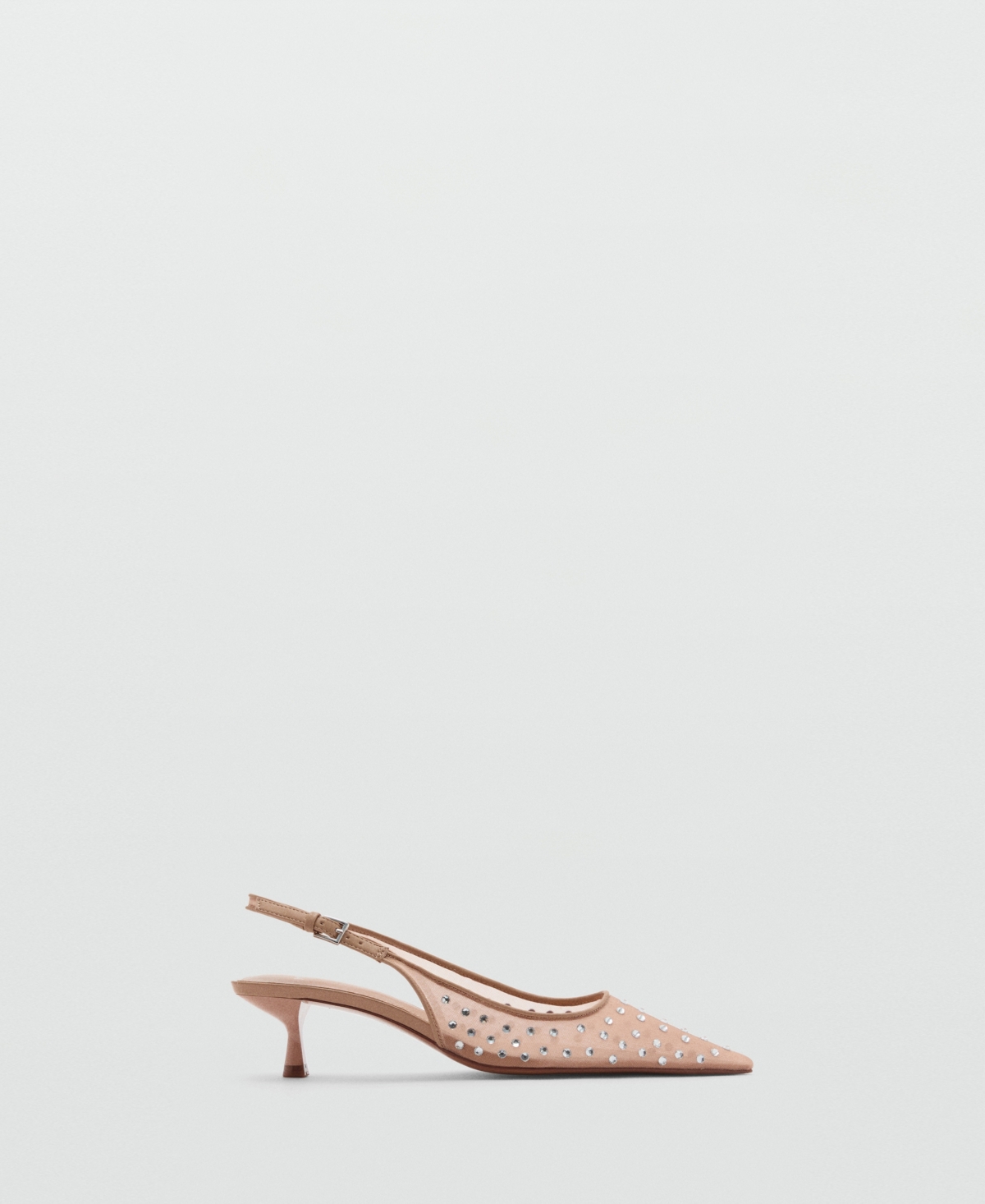 Mango Croc-effect Wallet Nude In Nude