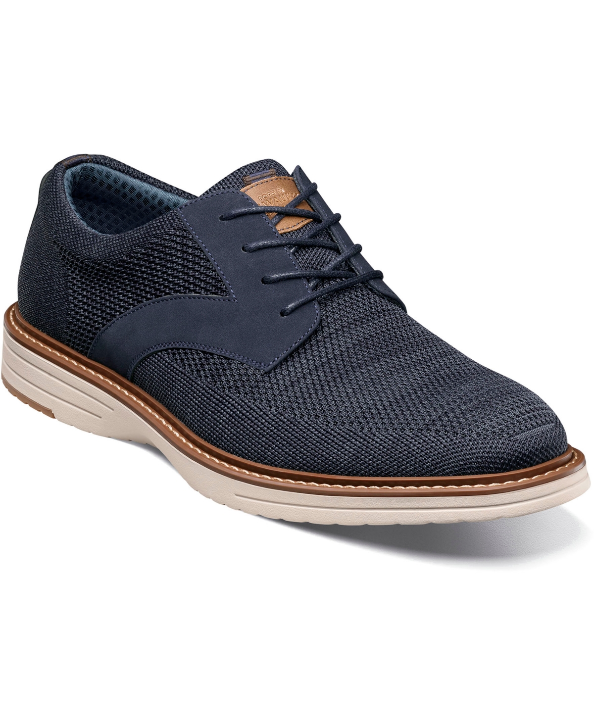 Nunn Bush Griff Plain Toe Derby In Charcoal