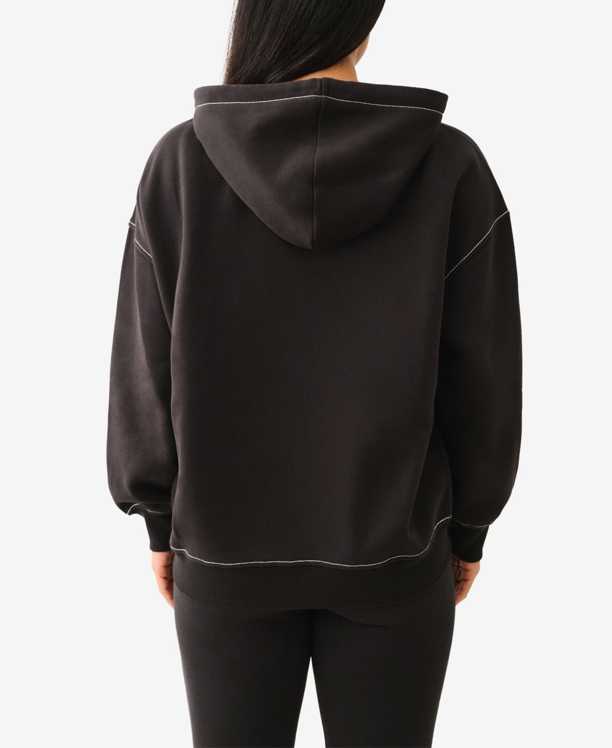 TRUE RELIGION WOMEN'S RETRO ZIP HOODIE SWEATSHIRT 