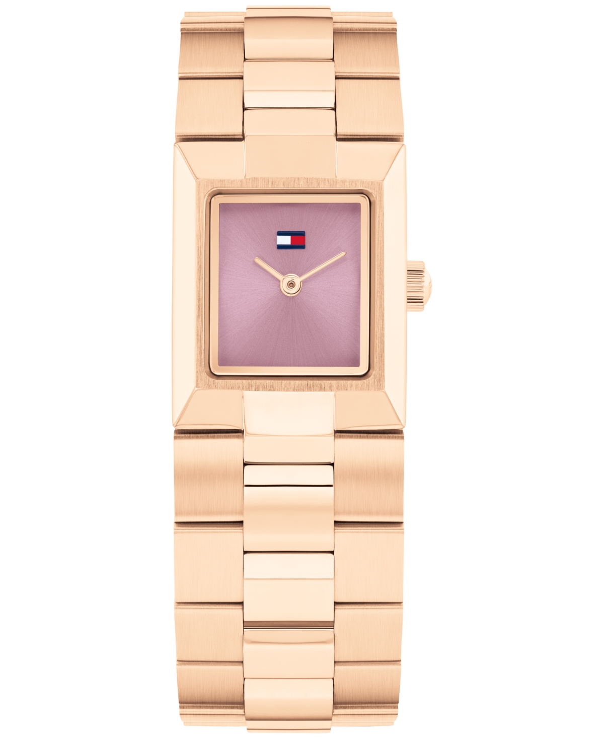 Women's Quartz Rose Gold Tone Stainless Steel Bracelet Watch, 20.50mm x 25.20mm - Plum