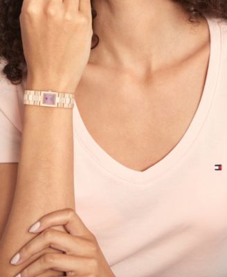 Women's Quartz Rose Gold Tone Stainless Steel Bracelet Watch, 20.50mm x 25.20mm