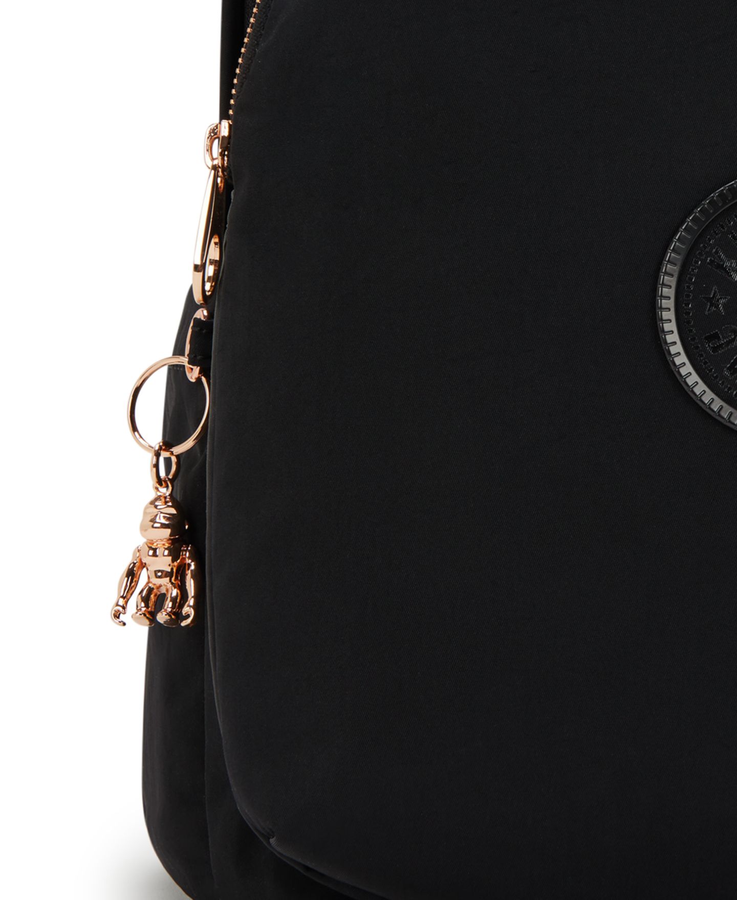 Рюкзак Kipling Delia Medium Convertible, цвет: Чёрный розовый — фото 13