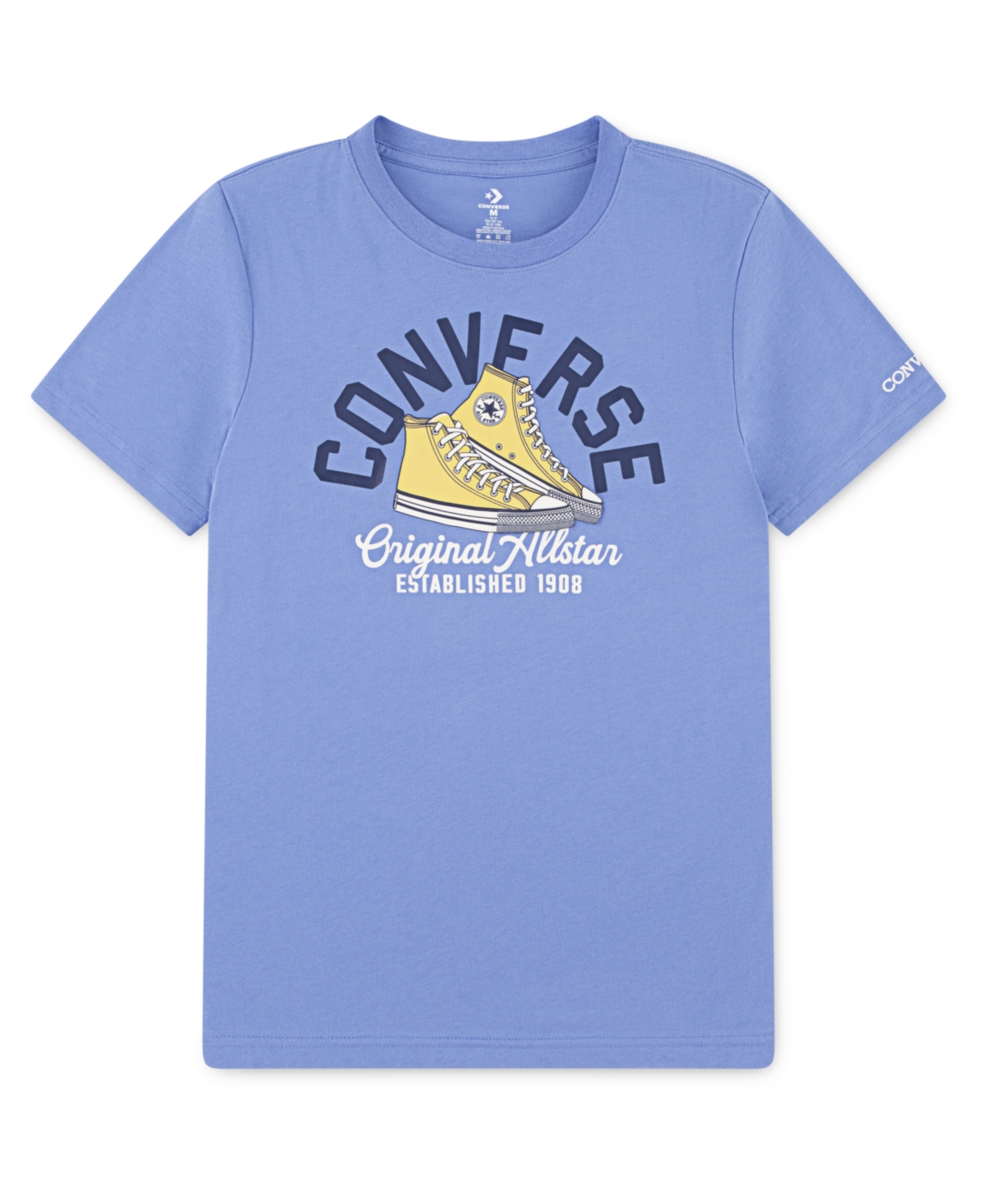 Converse Big Boys Retro Remix Sneaker Arc Tee In Open Sky