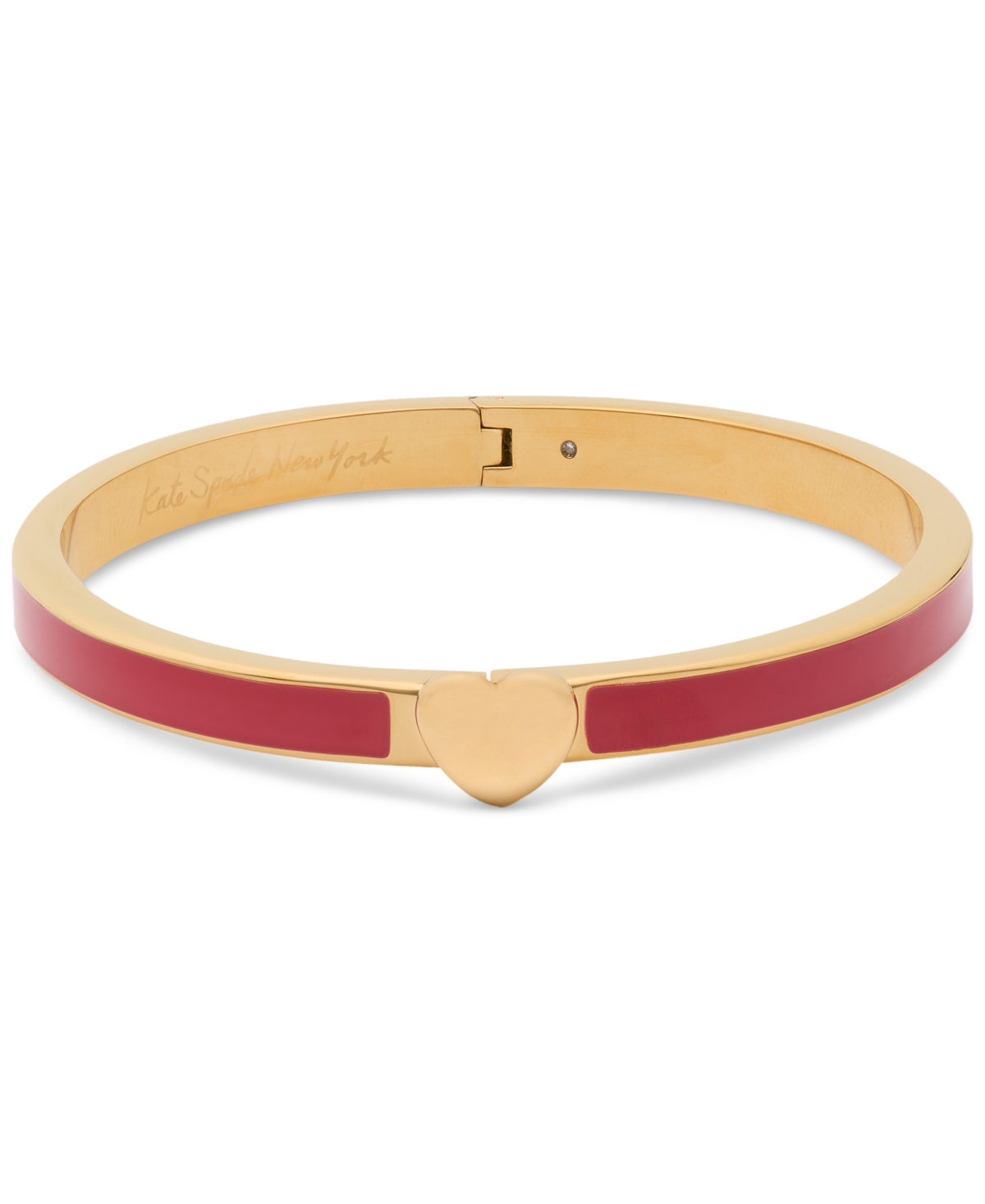 KATE SPADE ENAMEL POLISHED HEART YOU BANGLE BRACELET 