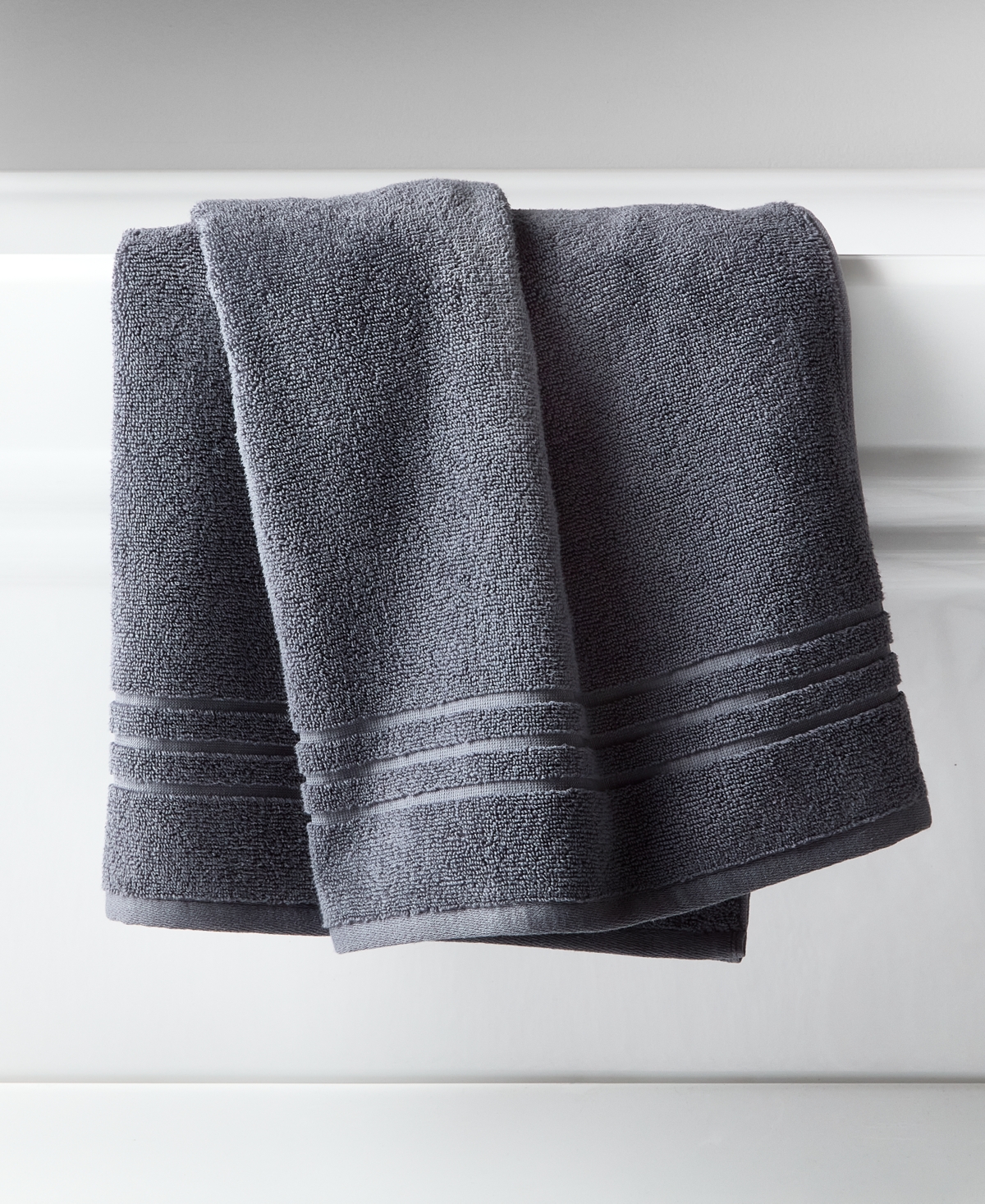 Arch Studio Quick Dry Bath Towel, 30" X 56", Exclusively At Macy's In Charcoal