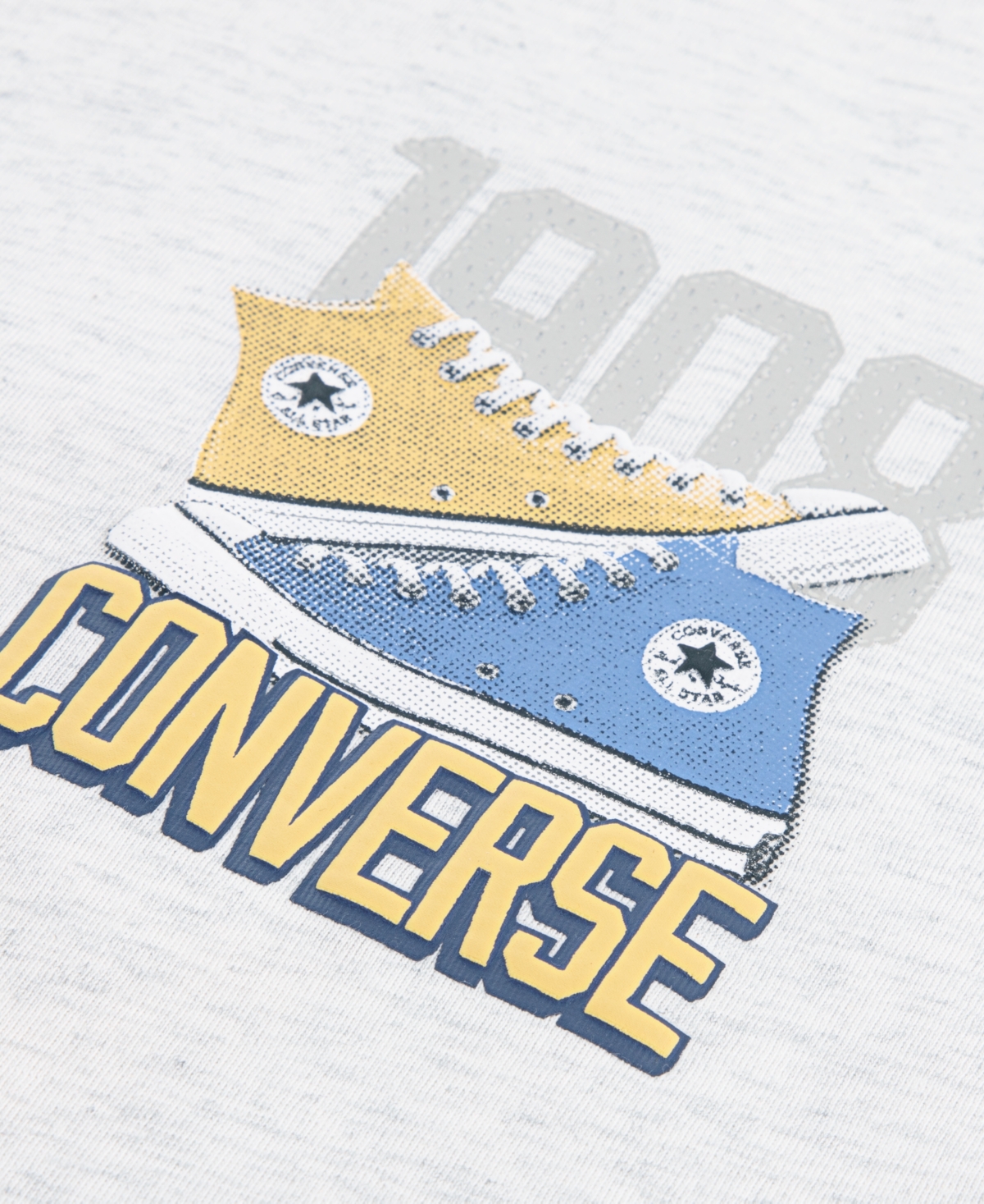 CONVERSE BIG BOYS RETRO FRONT BACK SNEAKER T-SHIRT 