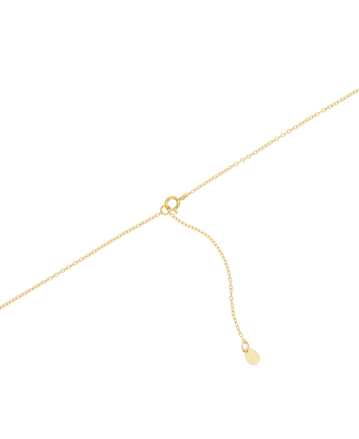 Macy's Cubic Zirconia Cross Pendant Necklace In 14k Gold-plated Sterling Silver, 16" + 2" Extender In Gold