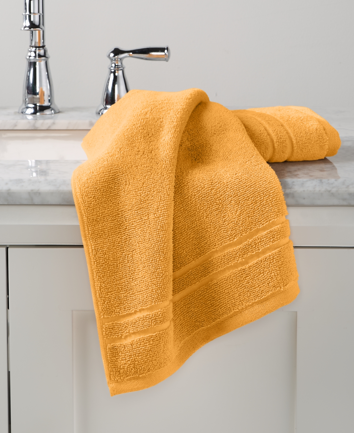 Arch Studio Quick Dry Hand Towel 2-pack, Exclusively At Macy's In Ochre