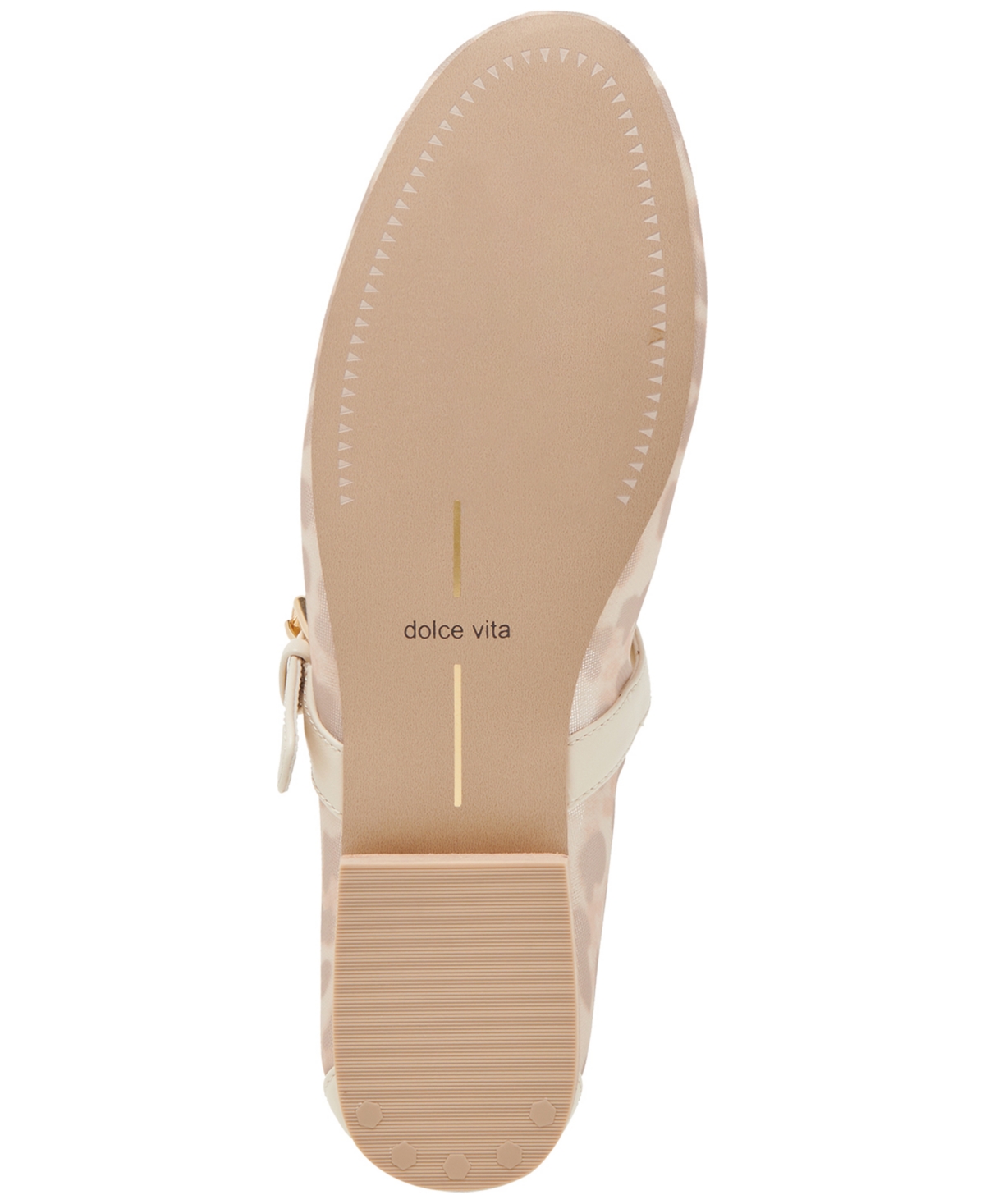 Dolce Vita Women's Roslyn Mesh Mary Jane Flats In White Leopard Mesh