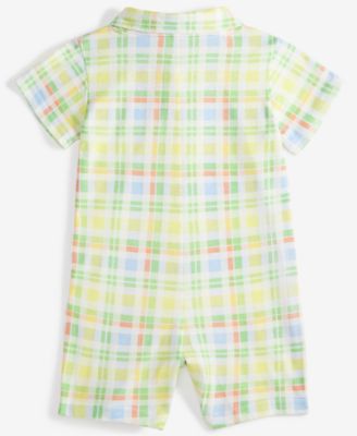 Baby Boys Park Plaid Sunsuit, Exclusively at Macy's
