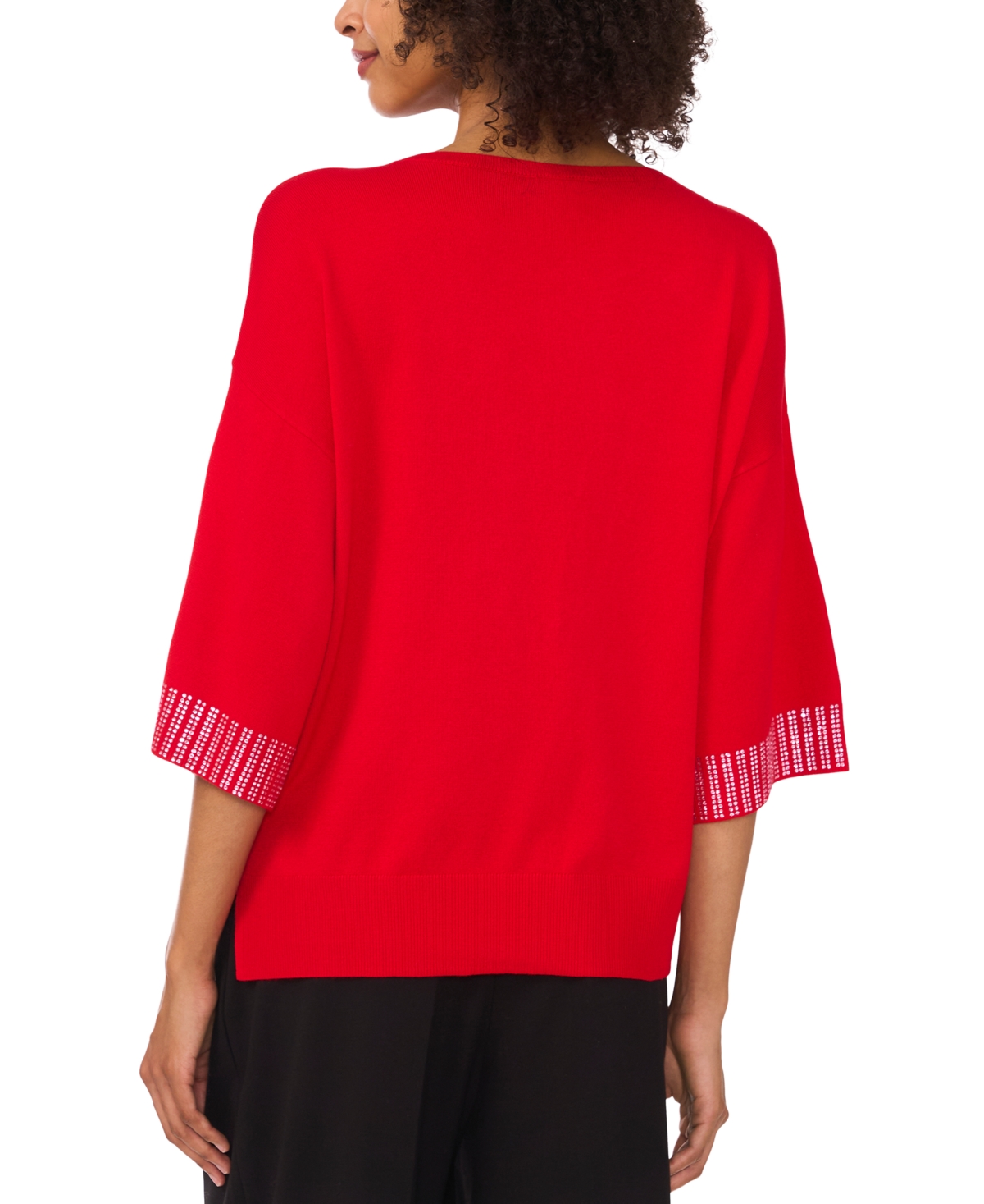 VINCE CAMUTO WOMEN'S RHINESTONE-TRIM TOP 