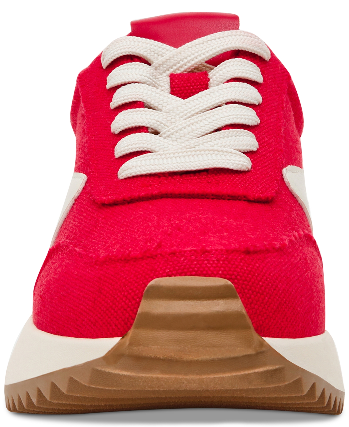 Dv Dolce Vita Women's Bynx Lace-up Jogger Sneakers In Red Canvas