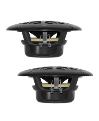 6.5-Inch Marine Component Speakers, 120 Watts, Black