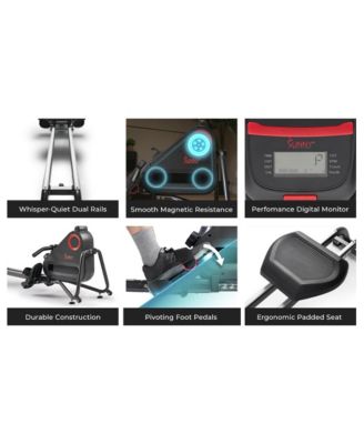 SMART Silent Magnetic Rowing Machine with Dual Slide Rail