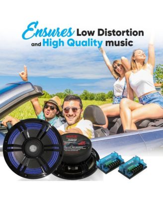 6.5'' Three-Way Component Speaker System, 150W, Black