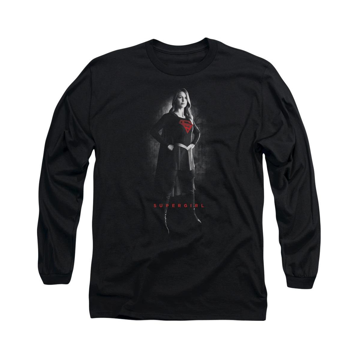 Men's Noir Long Sleeve Adult Tee / T-Shirt - Black