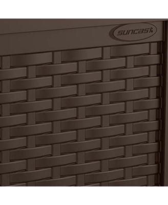 22 Gallon Outdoor Patio Small Deck Chest Box with Storage Seat, Java