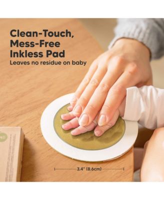 2pk Round Inkless Ink Pad for Baby Hand and Footprint Kit, Clean Touch Dog Paw, Dog Nose Print Kit, Baby & Pet Safe