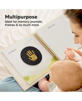 2pk Round Inkless Ink Pad for Baby Hand and Footprint Kit, Clean Touch Dog Paw, Dog Nose Print Kit, Baby & Pet Safe