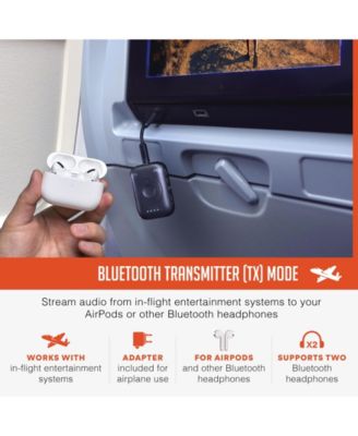 Connect Air Pro Wireless Audio Transmitter & Receiver for In-Flight Audio, Car Stereos, & More