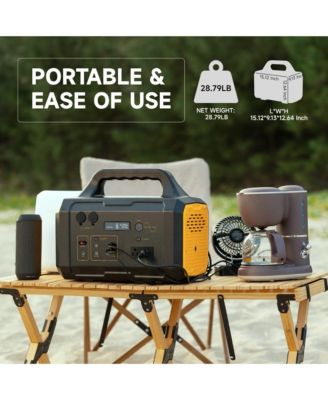 Portable Power Station 1000W 1024Wh Outdoor Solar Generator Fast Charging