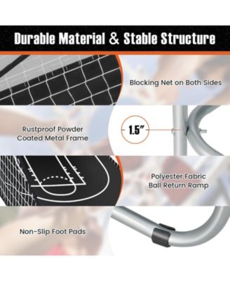 Foldable Dual Shot Basketball Arcade Game with Electronic Scoring System