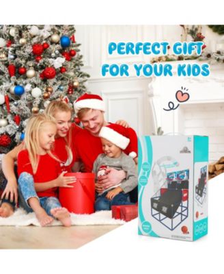 Kids Arcade Basketball Game Set with 4 Basketballs and Ball Pump