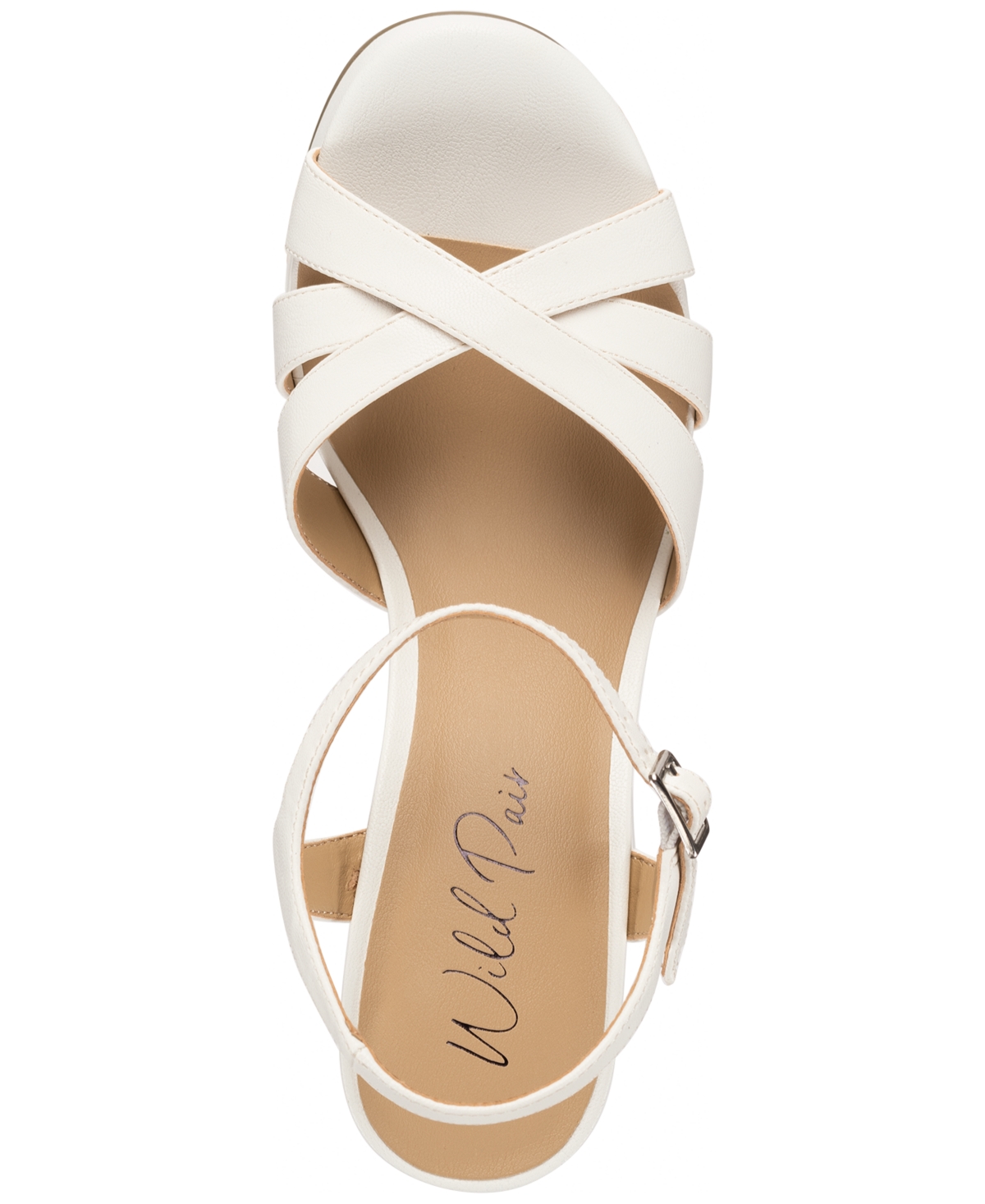 Shop Wild Pair Women's Reemii Platform Sandals, Exclusively At Macy's In White Smooth