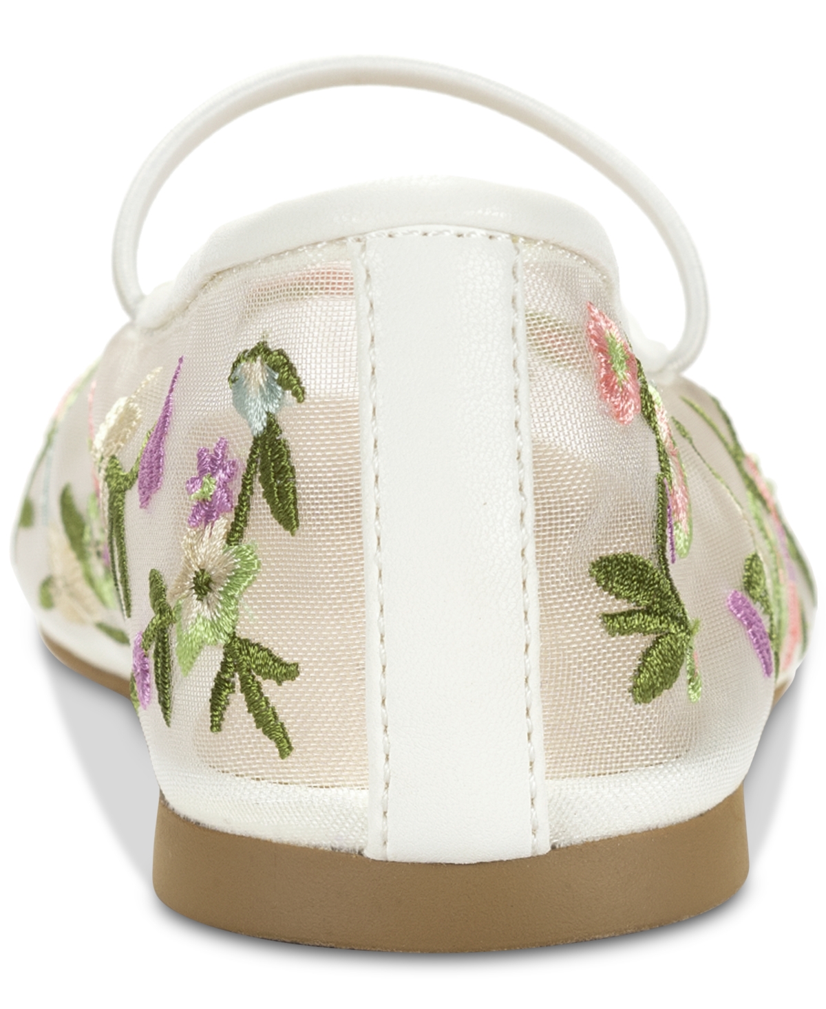Shop Wild Pair Augustt Ballet Flats, Created For Macy's In Mesh Floral White