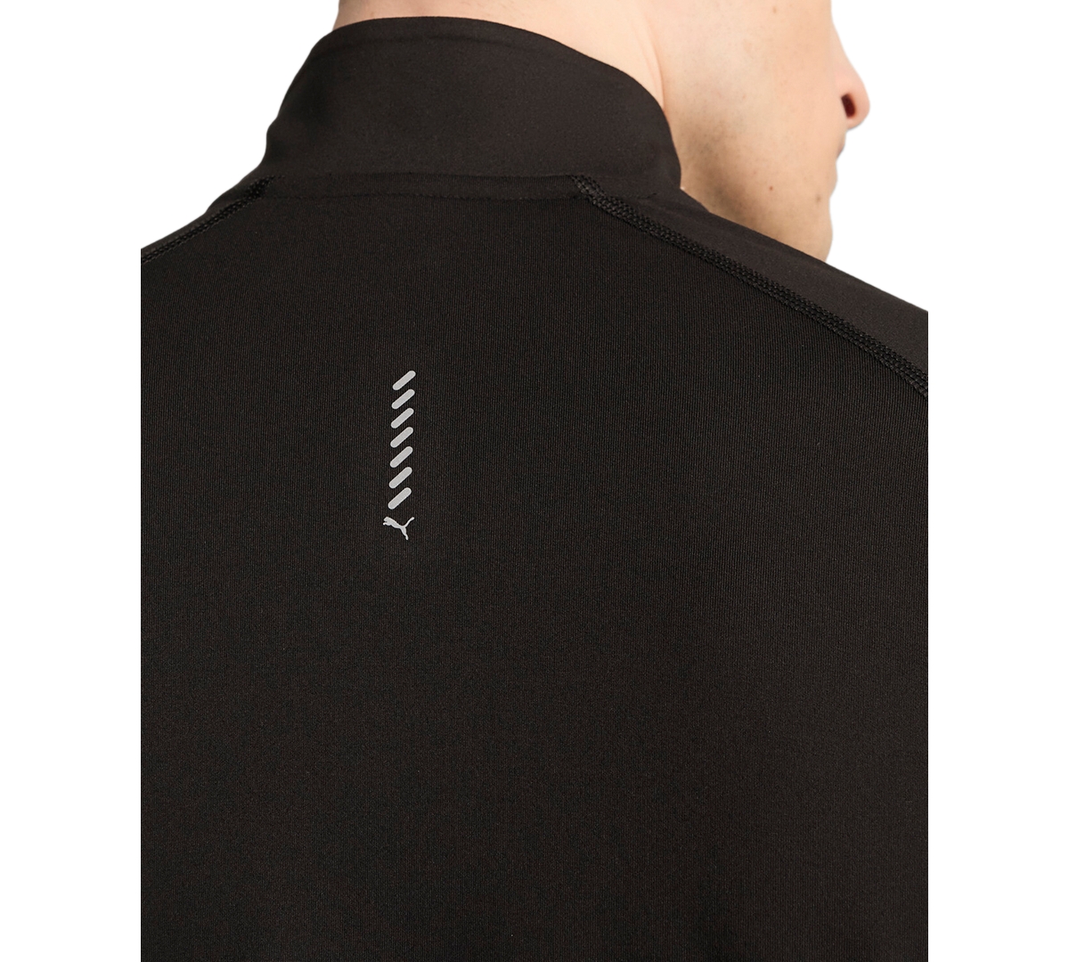 Puma Men's Quarter-zip Run Velocity Cloudspun Shirt In  Black