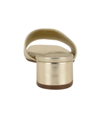 Women's Penni Logo Block Heel Slip-On Sandals