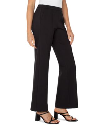 Petite Pull-On Wide-Leg Pants