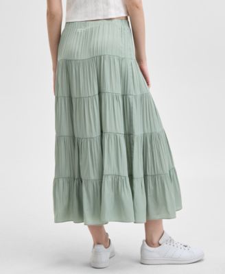 Women's Pull-On Tiered Maxi Skirt