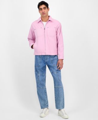 Men's Long Sleeve Corduroy Zip-Front Jacket, Exclusively at Macy's
