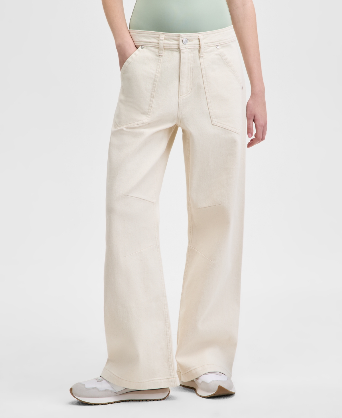 And Now This Women's Darted Wide-leg Pants, Exclusively At Macy's In Ecru
