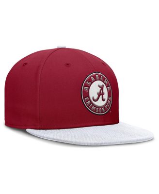 Men's Crimson/White Alabama Crimson Tide Two-Tone Primetime Performance Fitted Hat