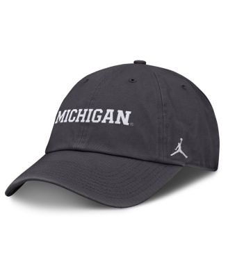 Jordan - Men's Charcoal Michigan Wolverines Campus Club Adjustable Hat