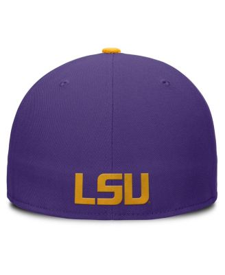 Men's Purple/Gold LSU Tigers Two-Tone Primetime Performance Fitted Hat
