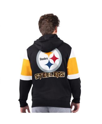 Men's Black Pittsburgh Steelers Extreme Full-Zip Hoodie