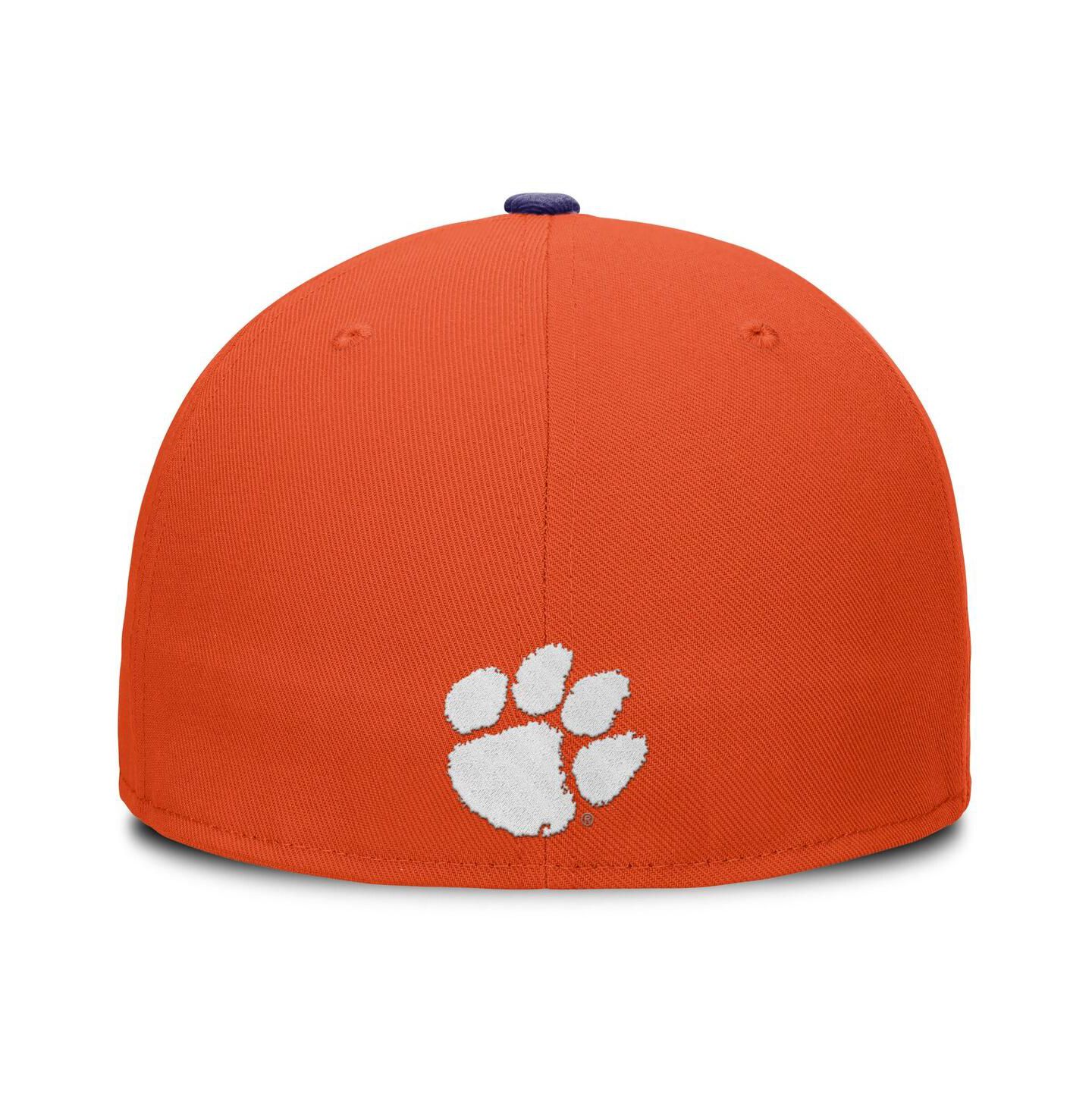 Мужская кепка Nike Orange/Purple Clemson Tigers Two-Tone Primetime Performance Fitted Hat — фото 3