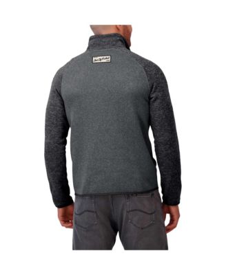 Men's Black Pittsburgh Steelers Tonal Quarter-Zip Jacket