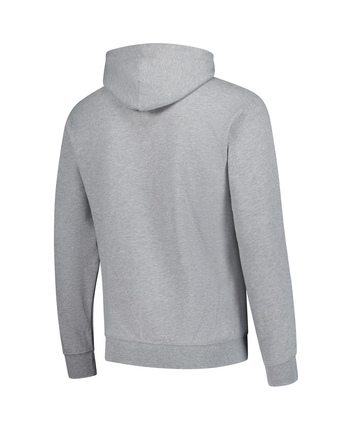 Starter Men's Heather Gray Green Bay Packers Vintage Pullover Hoodie In Heather Gray