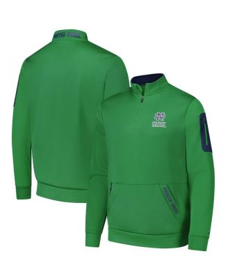 Colosseum - Men's Green Notre Dame Fighting Irish Mainframe Quarter-Zip Fleece Jacket