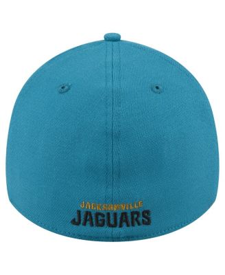 Men's Teal Jacksonville Jaguars Throwback Crawl Standard 39THIRTY Flex Hat