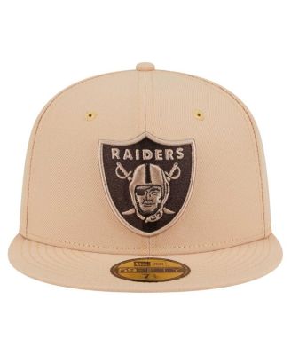 Men's Tan Las Vegas Raiders Candied Pecan 59FIFTY Fitted Hat