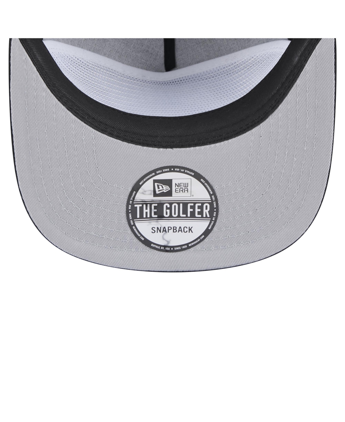 NEW ERA MEN'S BLACK JACKSONVILLE JAGUARS THROWBACK CORDUROY GOLFER SNAPBACK HAT 