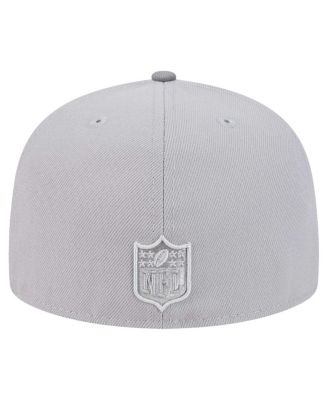 Men's Gray/Graphite Miami Dolphins Iron Cloud 59FIFTY Fitted Hat