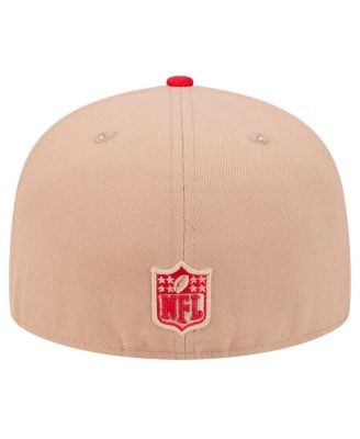 Men's Tan San Francisco 49ers Logo Main 59FIFTY Fitted Hat