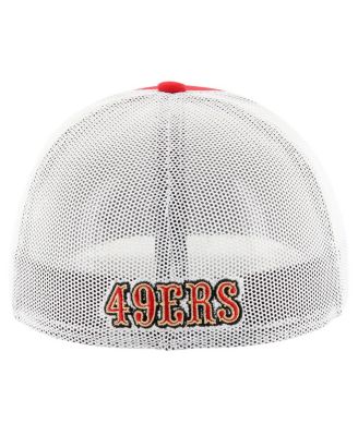 Men's Scarlet/White San Francisco 49ers Thrash Trophy Flex Hat